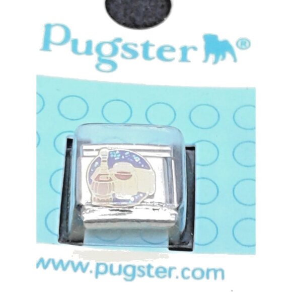 Bracelet Pugster Italian Charm Chianti Glass of Wine & Cheese - Picture 10 of 10